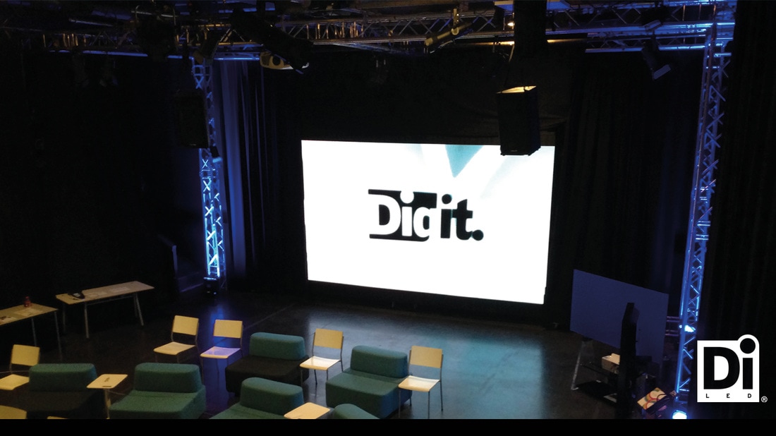 DiLED LED screen referenssi Future Lab seminaari videoseinä